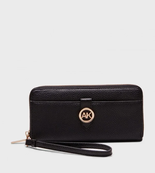 Anne Klein Logo Detail Zip-around Wallet